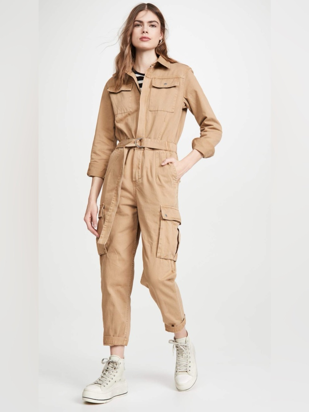 Ksubi Utility Cargo Straight Leg Jumpsuit Size Small